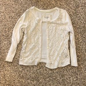 Sweater with lace
